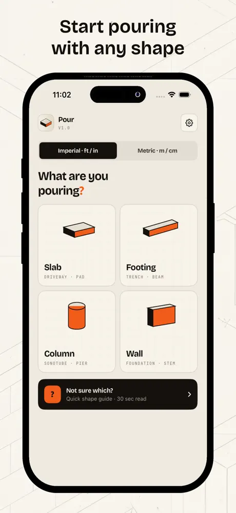 Concrete Calculator - Pour screenshot 1