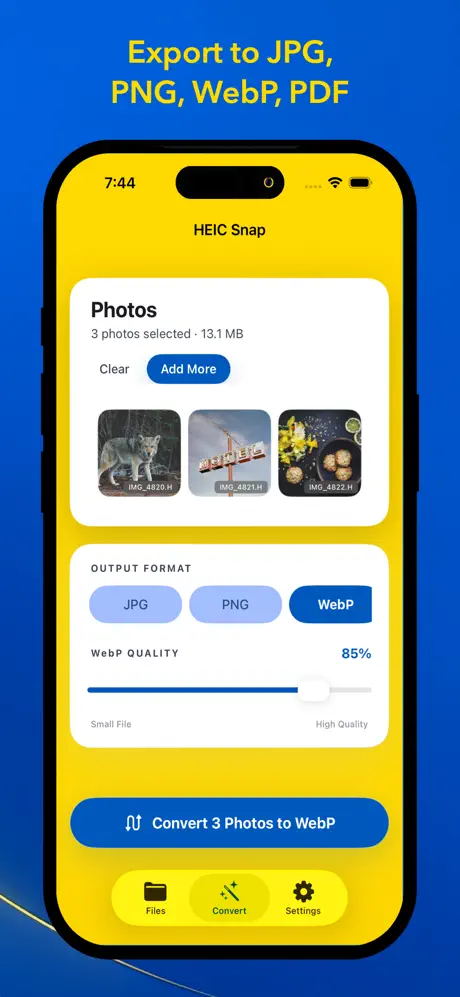 HEIC Snap - Photo Converter screenshot 3