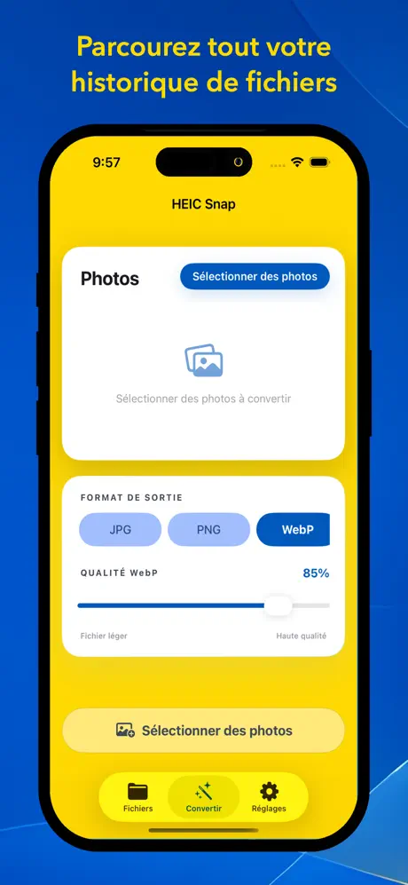 HEIC Snap - Convertir Photos screenshot 5