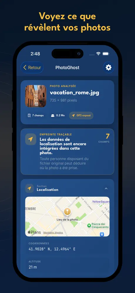 PhotoGhost - Effaceur Metadata screenshot 1