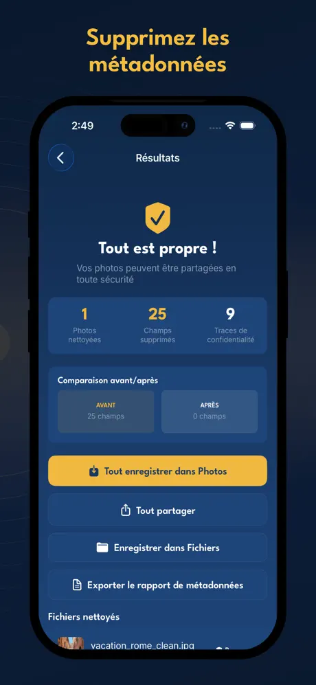 PhotoGhost - Effaceur Metadata screenshot 3