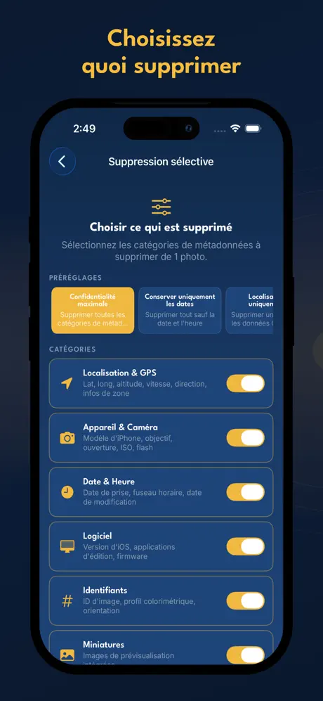 PhotoGhost - Effaceur Metadata screenshot 4