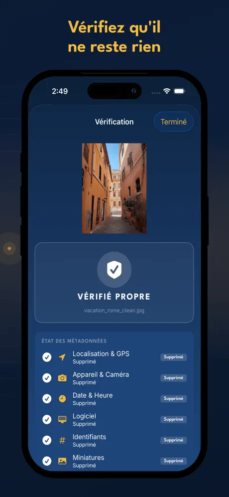 PhotoGhost - Effaceur Metadata screenshot 5
