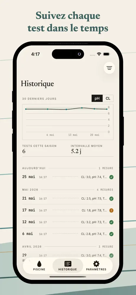 PoolLog - Test et Dose Piscine screenshot 5