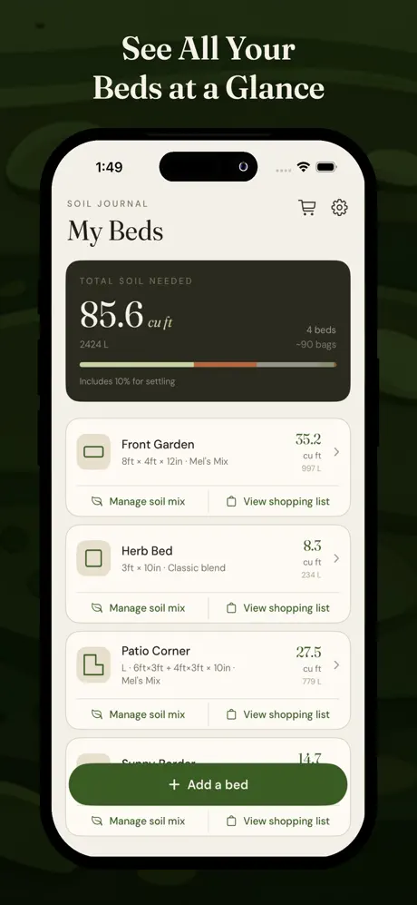 Raised Bed Soil Calculator screenshot 1