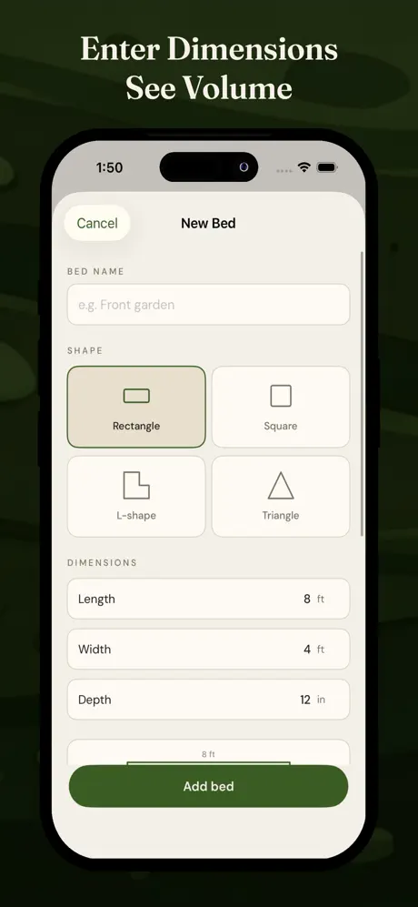 Raised Bed Soil Calculator screenshot 2