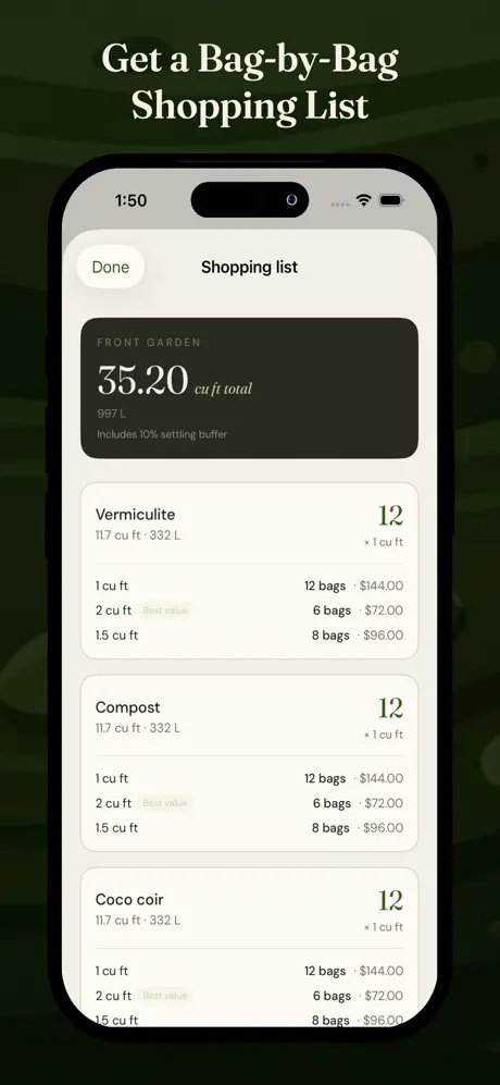 Raised Bed Soil Calculator screenshot 5