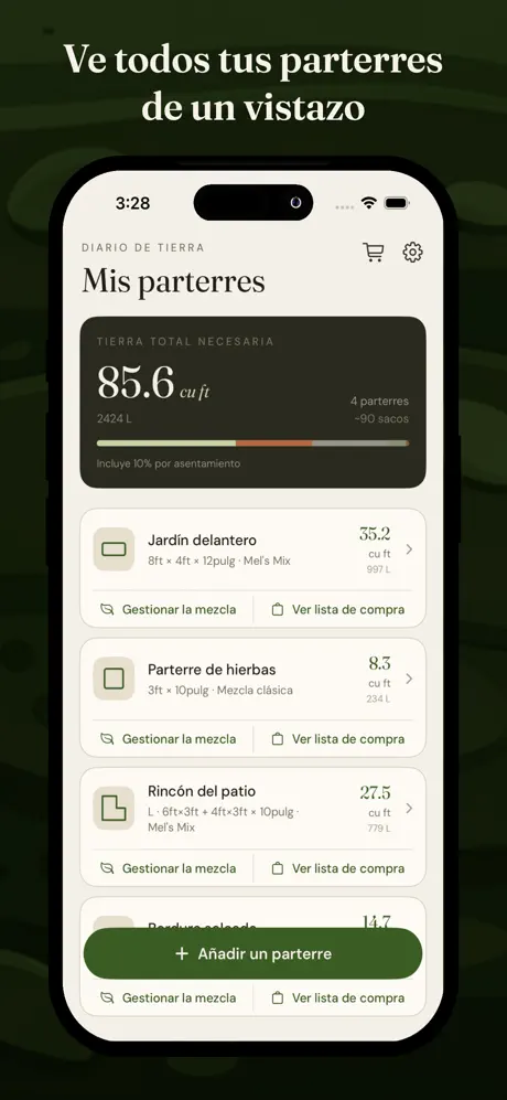 Calculadora Tierra Huerto screenshot 1