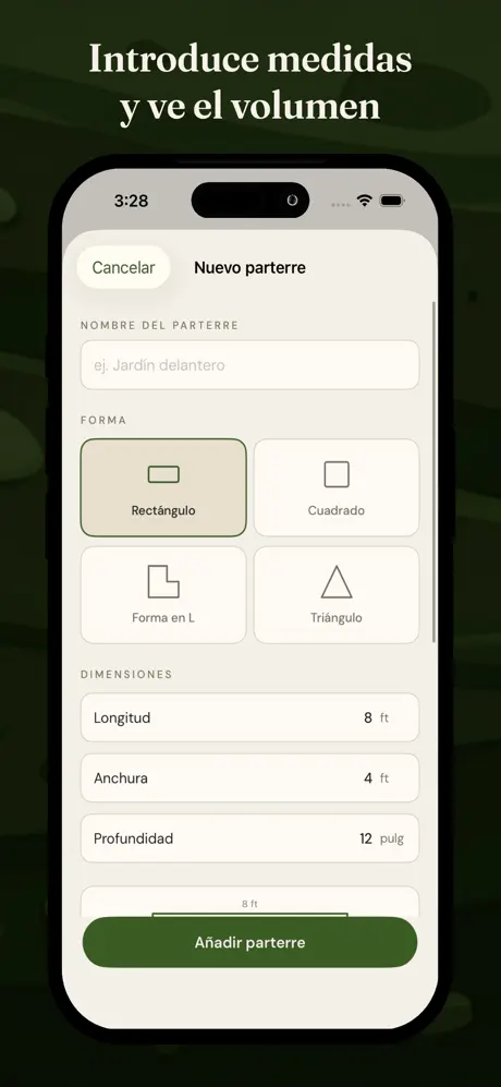Calculadora Tierra Huerto screenshot 2
