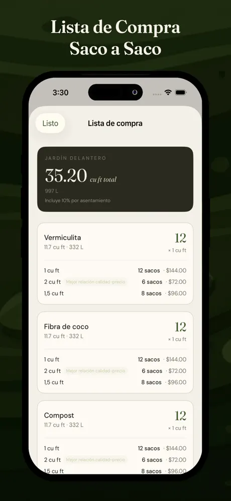 Calculadora Tierra Huerto screenshot 5