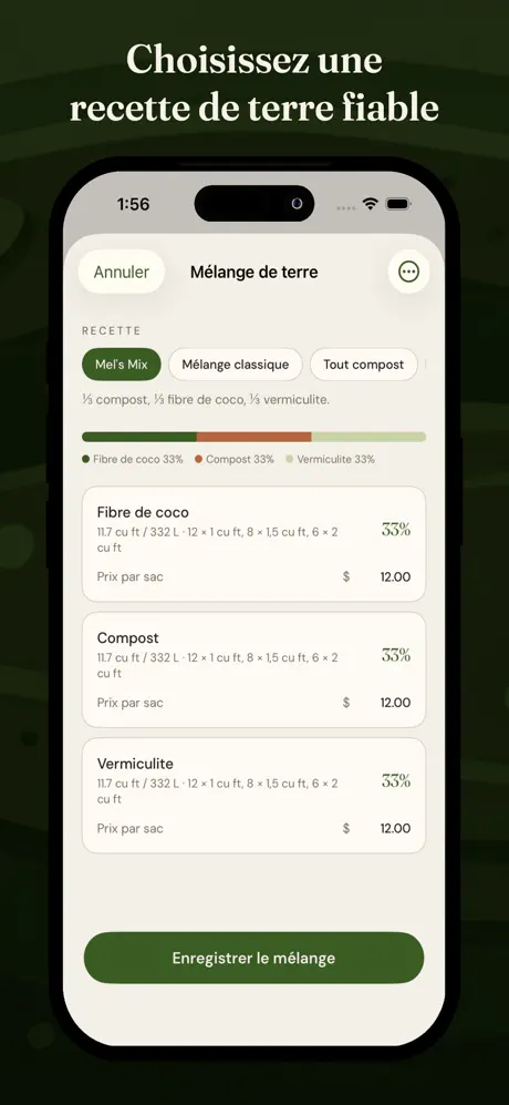 Calcul Terre Jardinière screenshot 4