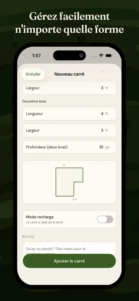 Calcul Terre Jardinière screenshot 6