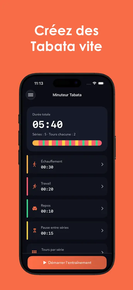 Minuteur Tabata - Roundly screenshot 1