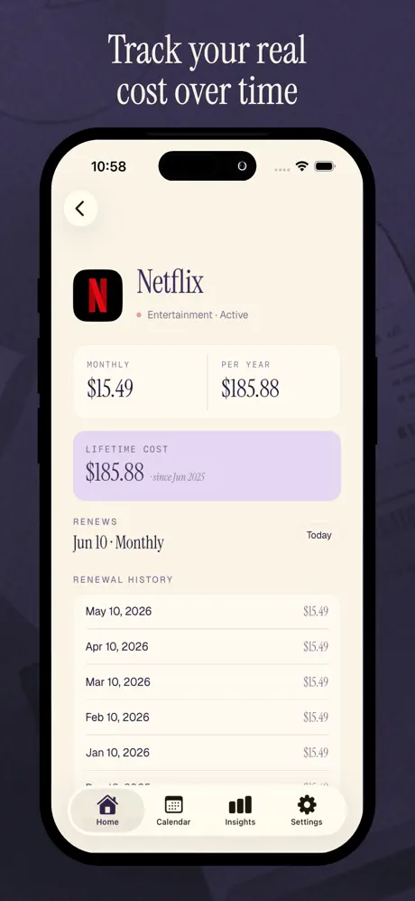SubLog - Subscription Tracker screenshot 3