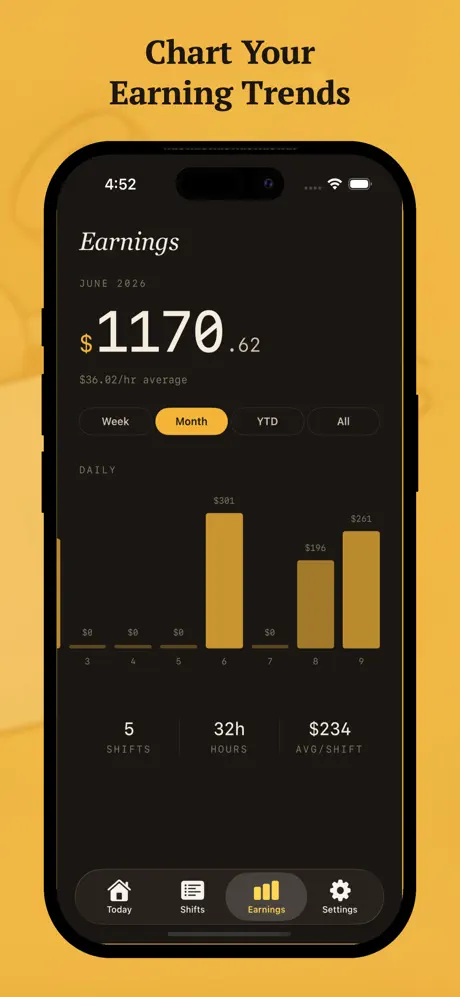 Tip Jar - Shift & Wage Log screenshot 4