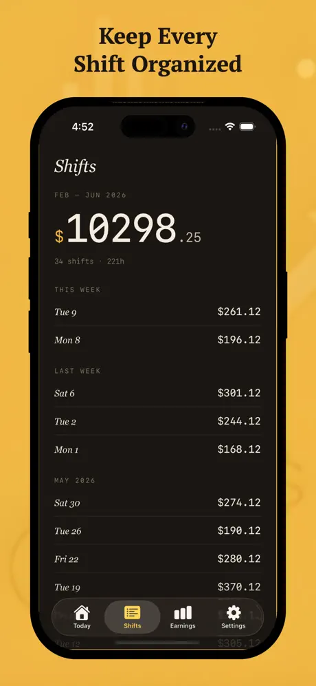 Tip Jar - Shift & Wage Log screenshot 5
