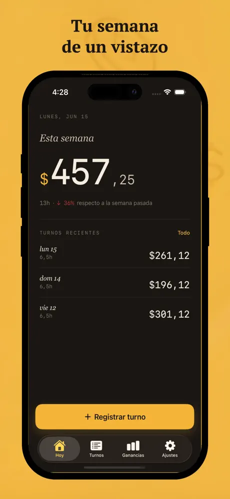 Tip Jar - Registro de Turnos screenshot 1
