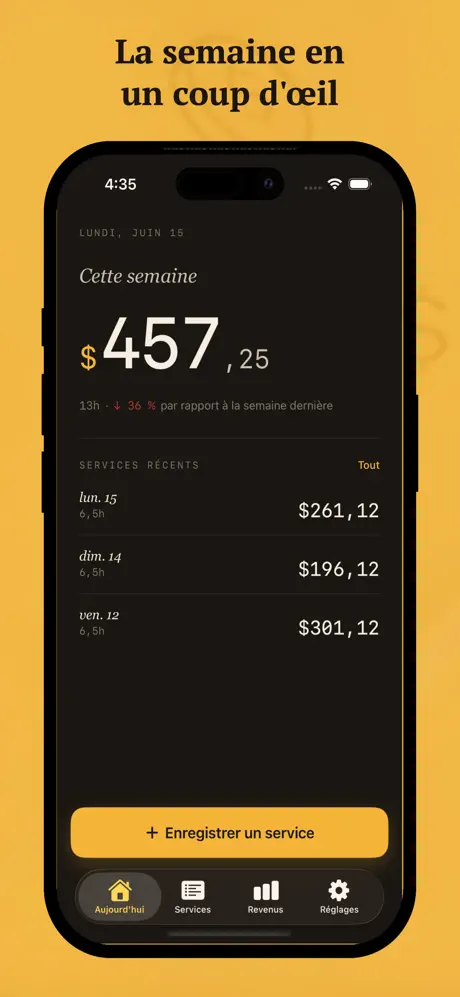 Tip Jar - Journal de Quarts screenshot 1