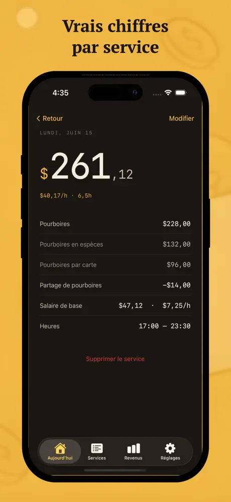 Tip Jar - Journal de Quarts screenshot 3