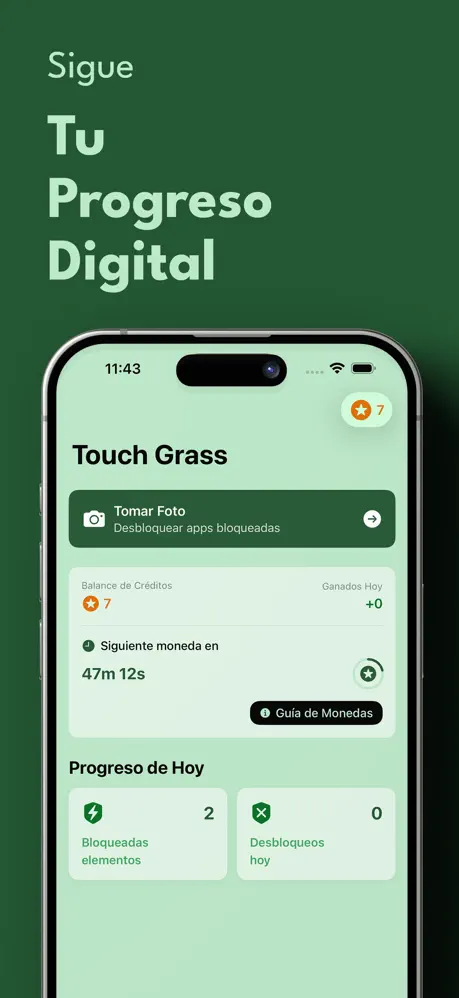 Touch Grass: Limitar Pantalla screenshot 4