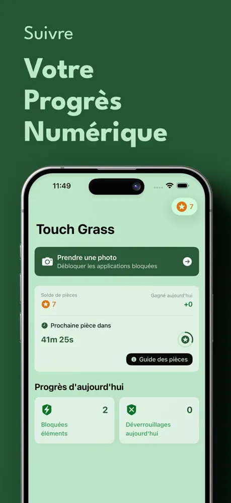 Touch Grass: Limiter Écran screenshot 4